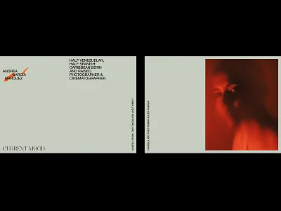 Andrea García Marquez – Visual Identity. artwork branding design graphic design logo minimal photographer logo photography postcards typography