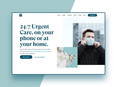 Online Telemedicine Website consultation covid19 doctor appointment landing page design medicine website online telemedicine ui designer ui ux web app design website design