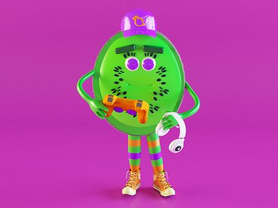 QIWI FRUIT 3d character character design characters cinema4d fintech gaim gaiming illustration qiwi