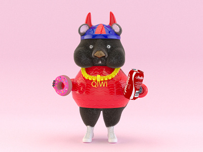 WOMBAT 3d 3d art character characterdesign design fintech fintech branding illustration wombat