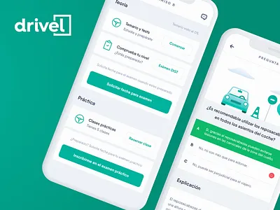 app to learn to drive, manage your classes and more! app booking design drive driving test