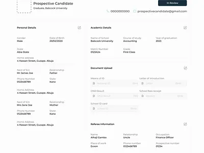 Post IT Application Dashboard design ui ux