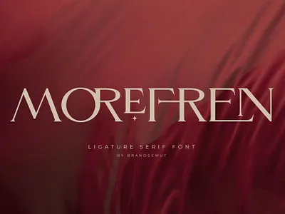 Morefren - Serif Ligature Font calligraphy chic classy design font fonts ligature ligature font ligature fonts ligature serif modern calligraphy professional sans serif serif serif font serif fonts serif ligature serif typeface typeface typography