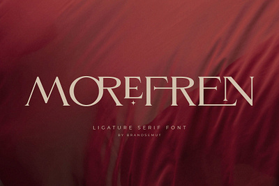 Morefren - Serif Ligature Font calligraphy chic classy design font fonts ligature ligature font ligature fonts ligature serif modern calligraphy professional sans serif serif serif font serif fonts serif ligature serif typeface typeface typography