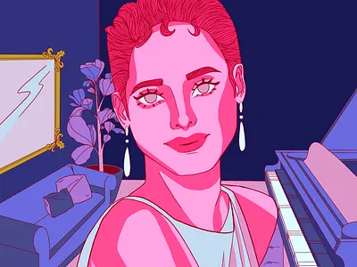 Winona Ryder 2020 actress aesthetics design graphic design hand drawn illustration portrait procreate