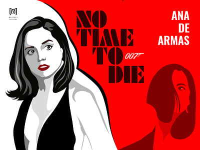 No Time To Die - Ana De Armas. graphic design hero image illustration illustrator landing page photoshop photoshop art poster vector