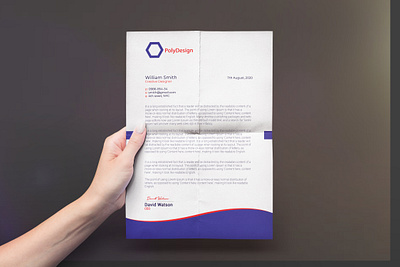 Blue Color Corporate Letterhead a4 size blue and white boss branding card design company corporate corporate identity design flyer job letterhead letterhead design minimal offer office opportunity stationery design