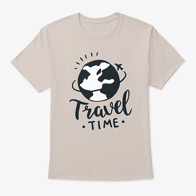 travel time branding design illustration typography vector