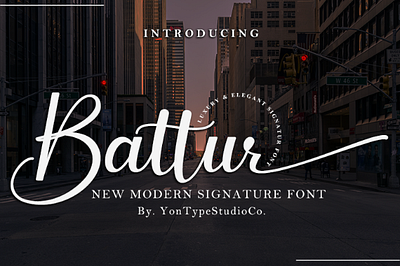 Battur - Modern Signature Font branding design font font awesome font design hand lettering handmade script font type design typeface typography