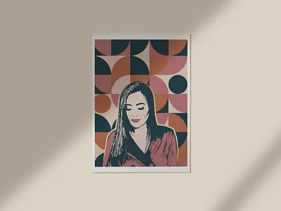 Portrait Illustration design digital illustration illustration portrait retro vector