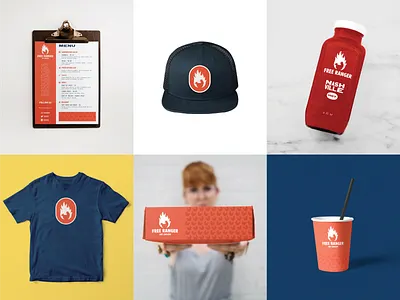 Free Ranger Hot Chicken Exploration branding logo restaurant