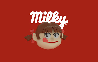 Peco from Milky 3d character cinema 4d cute fanart illustration kawaii milky peco