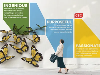 Wall panel branding typography