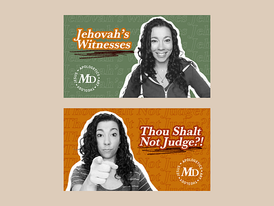 Melissa Dougherty Youtube Thumbnail Designs brand branding church branding jesus theology thumbnail typography youtube channel youtuber