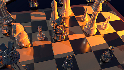 Table Setup in 3D for a Matchmove Project. 3d 3d animation chess chessboard matchmove maya 3d modelling vfx visual effects