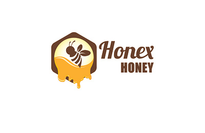 Honex Honey branding design graphic design illustration logo vector