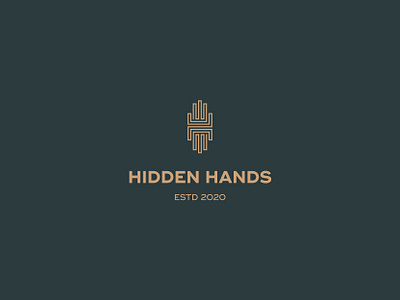 Hidden Hands hand hands hlogo logo logo design logotype monogram