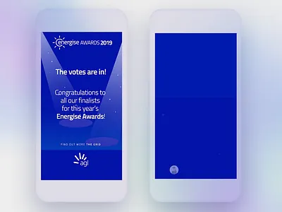 Energise awards internal promotion branding illustration social media ui