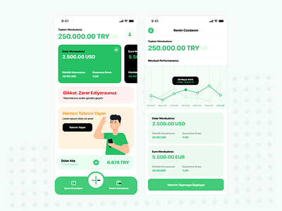 Virtual Investment aplication app mobil product design ui ux
