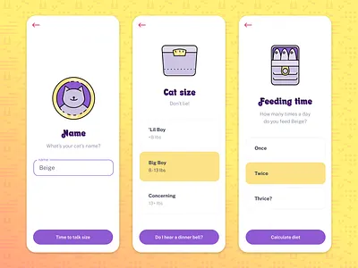 DailyUI 3 - Calculator buttons calculator cat daily ui dailyui dailyui003 dailyui3 scale ui weight weights
