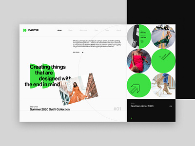 Daily UI #003 - Landing Page daily dailyui 003 landing page modern retro