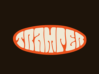 Tramper clientwork custom lettering engine engineer hand drawn handlettering itsjerryokolo jerryokolo logo designer logotype procreate psychedelic tramp tshirt typography