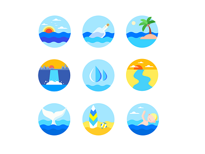 day01 flat icon illustration logo