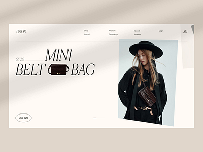 Union Store animation bags ecommerce ecommerce shop fashion grid landing layout logo minimal progress bar shadow shop slider store typography ui web web design webgl