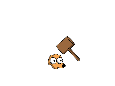 BONK - DAY 061 2d 2d animation after effects animation bonk character design hammer illustration loop mallet motion design motion graphics