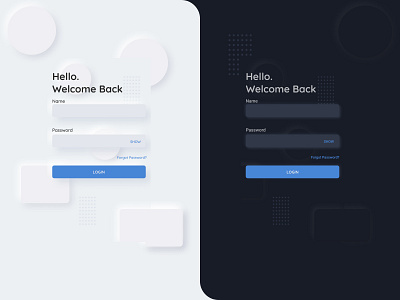 Login Page Neumorphism aplikasi design graphic design landing page login page neumorphic neumorphism ui ui design