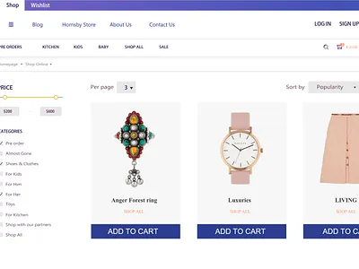 web design shopping web