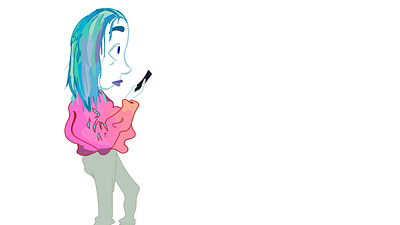Waiting ... cartoon character design design girl hipster illustration illustration art illustrator vector woman