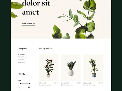 Garden landing page 🌱 desktop garden landing landingpage marketing nursery page plant web