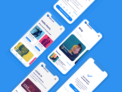 Healthapp app design health mobile ui
