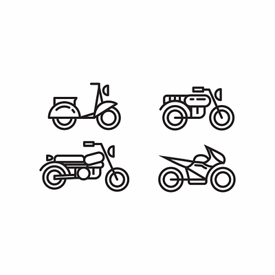 motorsycle icon line art agricultural agriculture auto car equipment farm isolated machine machinery model old red toy tractor transport transportation vehicle vintage wheel white