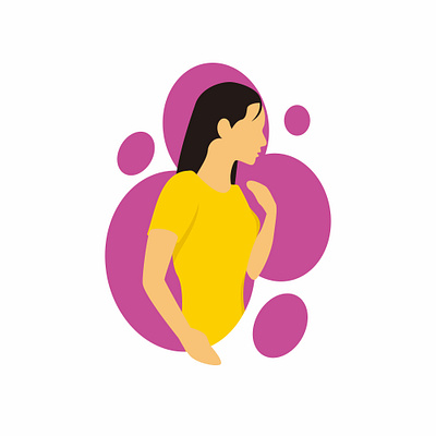 pose women s day wearing yellow t shirt art beautiful beauty body cartoon child fashion heart illustration love party people person pink silhouette slim sport vector woman young