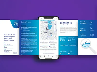 Investor Relations social asset branding illustration social media ui