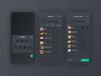 Nutrition app black version 2020 app brand identity branding care creative design creator design dribbble health health app healthcare hello dribble logo nutrition ui uiux ux uxdesign workout