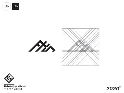 FKN Monogram branding design flat logo minimal monogram monogram design monogram letter mark monogram logo type