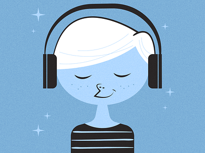 Listen II headphones illustraion illustration illustration art illustration digital illustrations listen minimalist music seattle