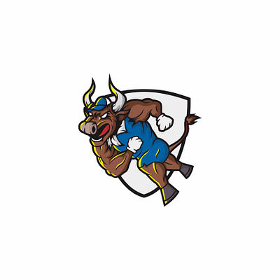 Angry bull mscot character vector2 animal art artwork cartoon cute design dragon drawing drawn flag free graphic halloween illustration logo poster sign vector white witch