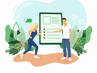 Vital energy illustration art character concept design energy flat flatdesign illustration line art ui vector