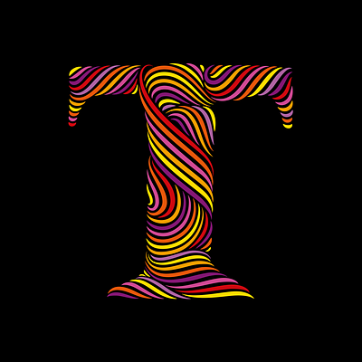 T flourishes lettering
