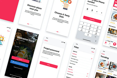 Food Ordering & Delivery UI app app design mobile app design mobile design mobile ui mobile ui design ui ux design ui design uiux design ux design