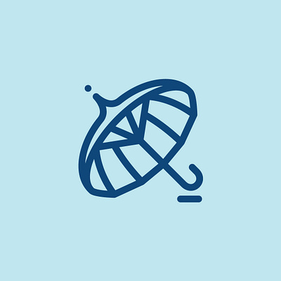 Day 33 - Umbrella - 100 Icons Daily 100days design icon illustration leeayr logo minimal parasol umbrella vector