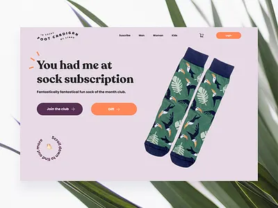 Socks Landing ecommerce landingpage responsive ui ux