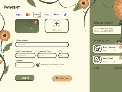Day 2: Credit Card Payment dailyui dailyui 002 design figma icon illustration illustrator ui ux vector website