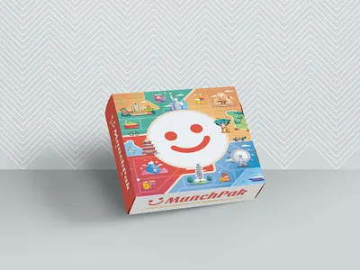 Mockup Illustration for Snack Box branding design flat icon illustration minimal package design packaging snack box ui ux vector