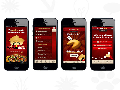 Food app app design ui ux vector web