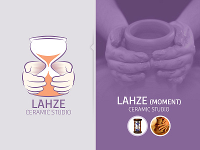 Lahze | Ceramic studio branding design flat icon illustration logo logodesign logotype vector